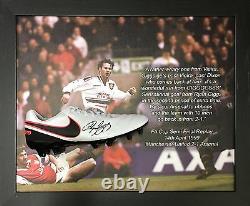 Dome Framed Manchester United Ryan Giggs Signed Nike Football Boot Proof & Coa