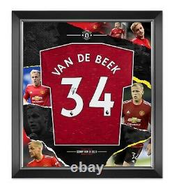 Donny van de Beek Signed & FRAMED Manchester United Shirt AFTAL COA