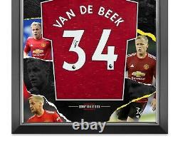 Donny van de Beek Signed & FRAMED Manchester United Shirt AFTAL COA