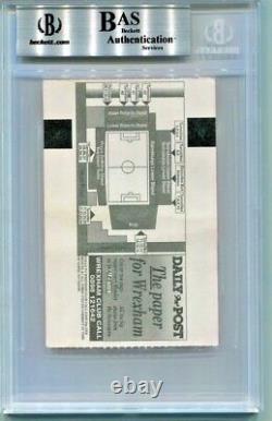 EVERTON WAYNE ROONEY signed autographed 2002 FIRST GAME TICKET BECKETT BAS