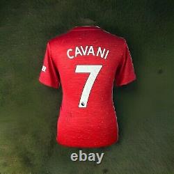 Edinson Cavani SIGNED Manchester United Football Shirt Rare Autograph with COA