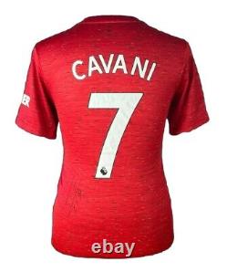 Edinson Cavani SIGNED Manchester United Football Shirt Rare Autograph with COA