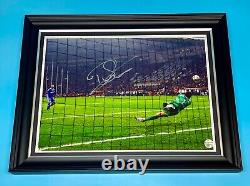 Edwin Van Der Sar Signed Photo Framed & COA Manchester United Poster Football