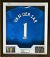 Edwin van der Sar Signed & FRAMED Manchester United Jersey AFTAL COA (WOF)