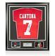 Eric Cantona Back Signed Manchester United 1994-96 Home Shirt In Classic Frame
