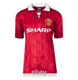 Eric Cantona Back Signed Manchester United 1994 Home Shirt In Hero Frame Option
