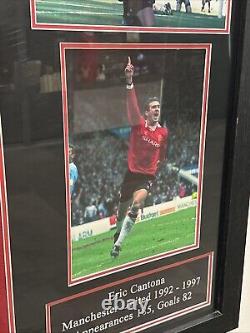 Eric Cantona Hand Signed And Framed Manchester United Shirt £495