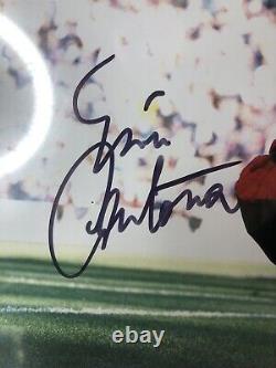 Eric Cantona Hand Signed Autograph Framed Manchester United Football Club