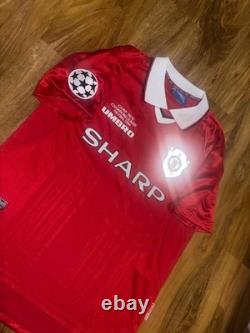 Eric Cantona Hand Signed Manchester United Home Shirt With Coa Incl jersey #7