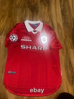 Eric Cantona Hand Signed Manchester United Home Shirt With Coa Incl jersey #7