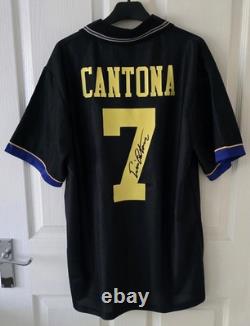 Eric Cantona Hand Signed Manchester United Shirt With COA