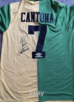 Eric Cantona Hand Signed Newton Heath Manchester United Shirt With Coa