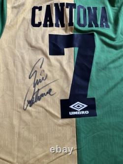 Eric Cantona Hand Signed Newton Heath Manchester United Shirt With Coa