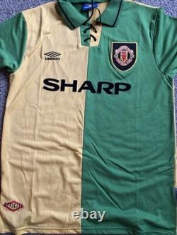 Eric Cantona Hand Signed Newton Heath Manchester United Shirt With Coa