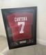 Eric Cantona Manchester United Framed shirt jersey & Signature no COA