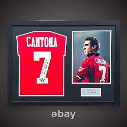 Eric Cantona Manchester United Hand Signed Framed Shirt And Photo £324 With COA