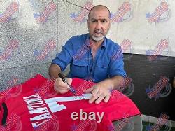 Eric Cantona Manchester United Signed Football Shirt Comes With Proof Coa