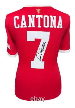 Eric Cantona Manchester United Signed Football Shirt With Proof Coa
