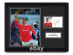 Eric Cantona Signed 16x12 Framed Photo Display Autograph Manchester United COA