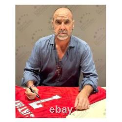 Eric Cantona Signed 1996 Manchester United Football Shirt. Damaged B