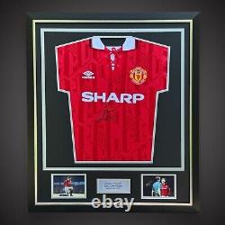 Eric Cantona- Signed And Deluxe Framed Manchester United Shirt 1992/94 £399