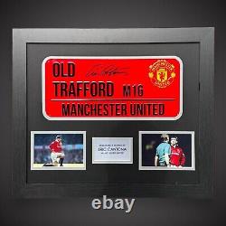 Eric Cantona Signed And Framed Manchester United Old Trafford Street Sign £199