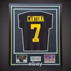 Eric Cantona Signed & Deluxe Framed Manchester United 1993-95 Away Shirt £399