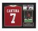Eric Cantona Signed Framed Manchester United Football Shirt