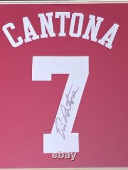 Eric Cantona Signed & Framed Manchester United Shirt With A1 COA