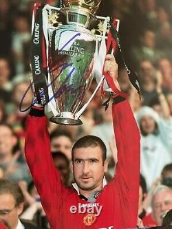 Eric Cantona Signed Manchester United 10x8 Champions Photo