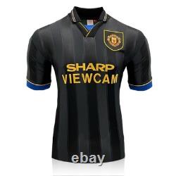 Eric Cantona Signed Manchester United 1994-96 Away Football Shirt
