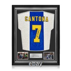 Eric Cantona Signed Manchester United 1994-97 Third Shirt. Superior Frame