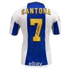 Eric Cantona Signed Manchester United 1994-97 Third Shirt. Superior Frame