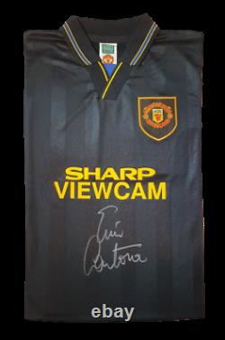 Framed Eric Cantona Signed Manchester United Shirt - 1994, Away