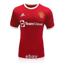 Eric Cantona Signed Manchester United 2021-22 Football Shirt