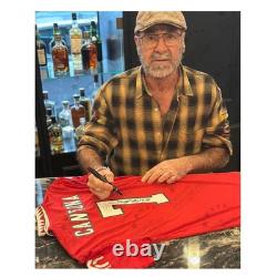 Eric Cantona Signed Manchester United 2022-23 Football Shirt. Icon Frame