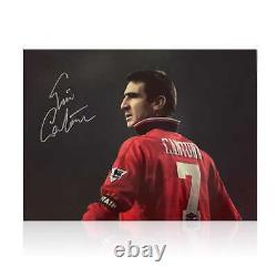 Eric Cantona Signed Manchester United Football Photo