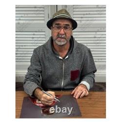 Eric Cantona Signed Manchester United Football Photo Le King