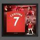 Eric Cantona Signed Manchester United Football Shirt In Framed Picture Display