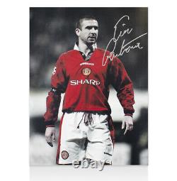 Eric Cantona Signed Manchester United Photo The King Autograph