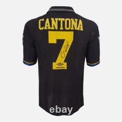 Eric Cantona Signed Manchester United Shirt 1992-94 Away 7