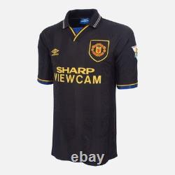 Eric Cantona Signed Manchester United Shirt 1992-94 Away 7