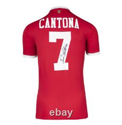 Eric Cantona Signed Manchester United Shirt 2021-2022, Home, Number 7