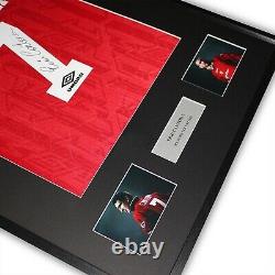 Eric Cantona Signed Manchester United Shirt Framed Rare 7 autographed with COA