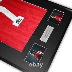 Eric Cantona Signed Manchester United Shirt Framed Rare 7 autographed with COA