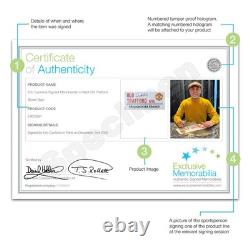 Eric Cantona Signed Manchester United Street Sign. Framed