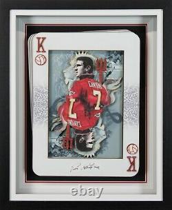 Eric Cantona The King 3d Manchester United Signed Display Very Ltd Item £349