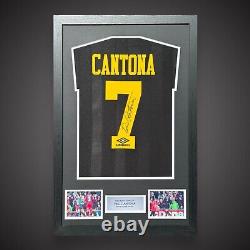 Eric Cantona'The King' Signed And Framed Manchester United Shirt £299