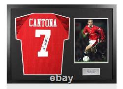 Eric Cantona hand signed 96-97 Manchester United Home Shirt (certified)