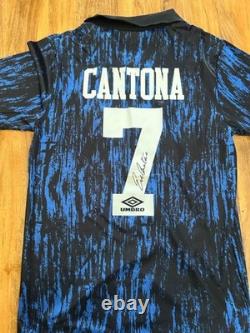 Eric Cantona signed Manchester United Away Shirt World Cup with COA included